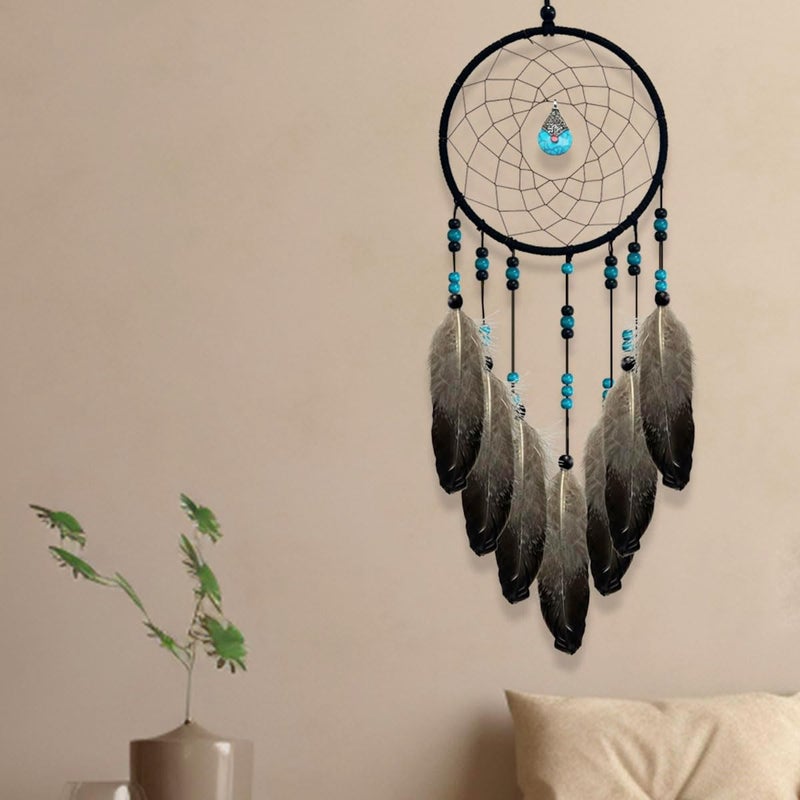 Awlee Dream Catchers Handmade Feather Dreamcatcher Circular Net for Kids Bed Room Wall Hanging Decoration Decor Ornament Craft - Image 3